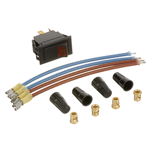 (image for) Cres Cor 0808-103 SWITCH KIT - AMBER LIGHT , 20A, 120V - Click Image to Close